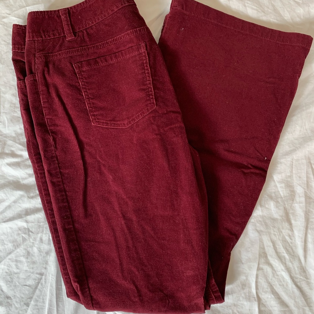 Size 8 Ann Taylor mulberry corduroy pants